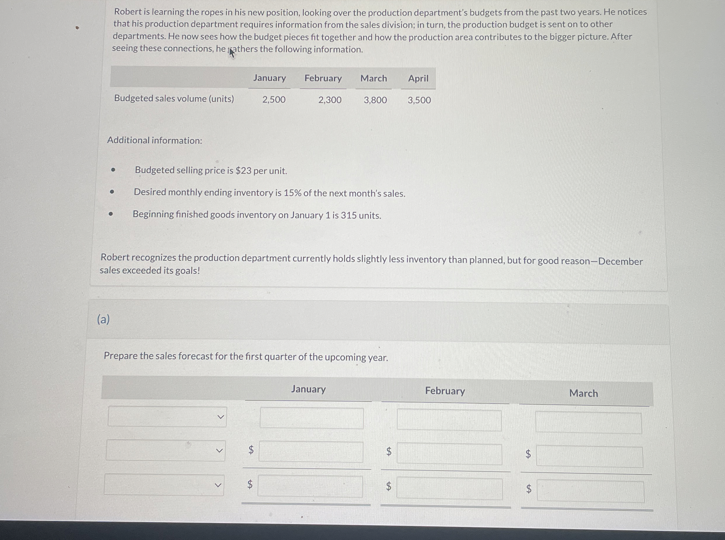 Robert is learning the ropes in his new position,