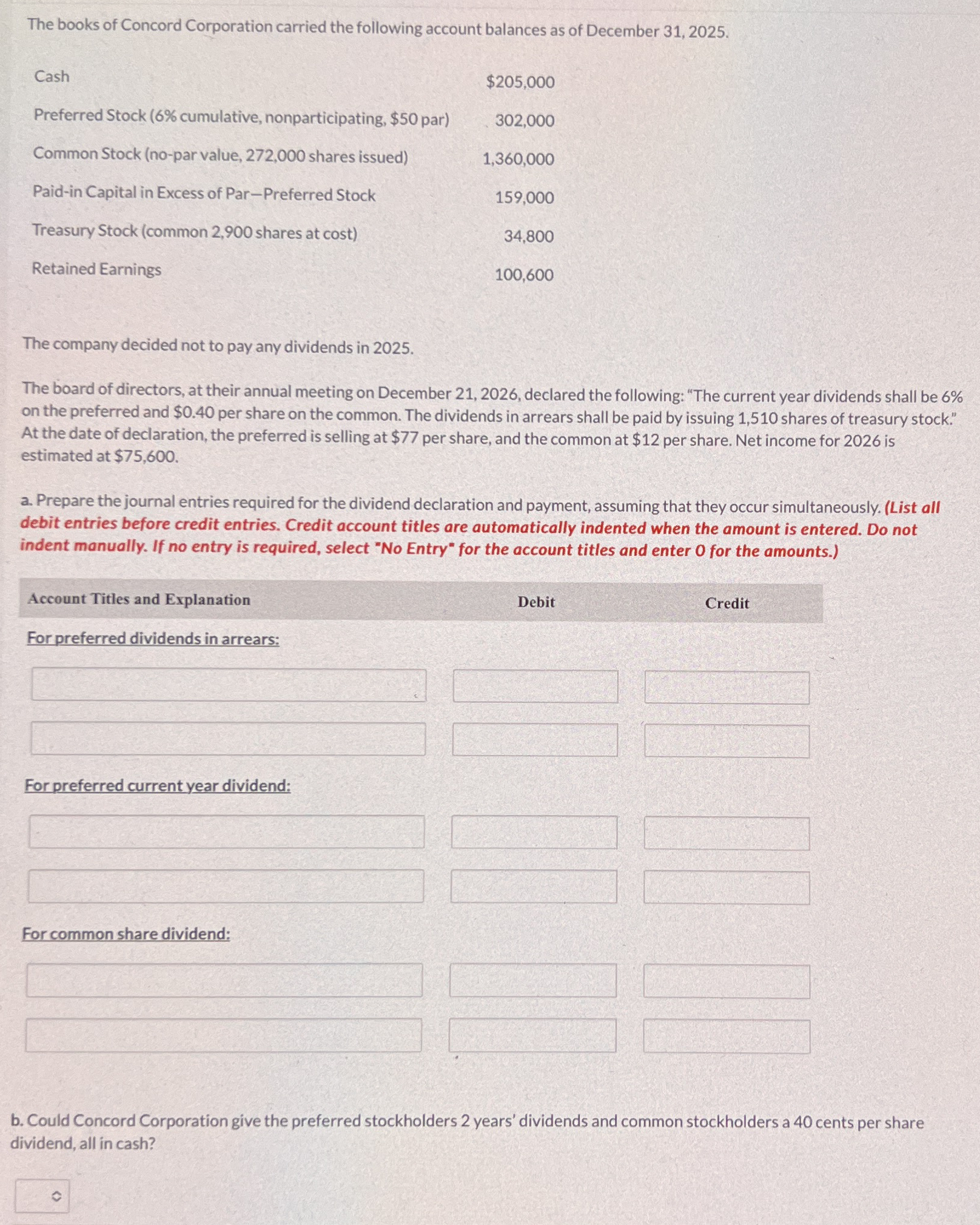 The books of Concord Corporation carried the