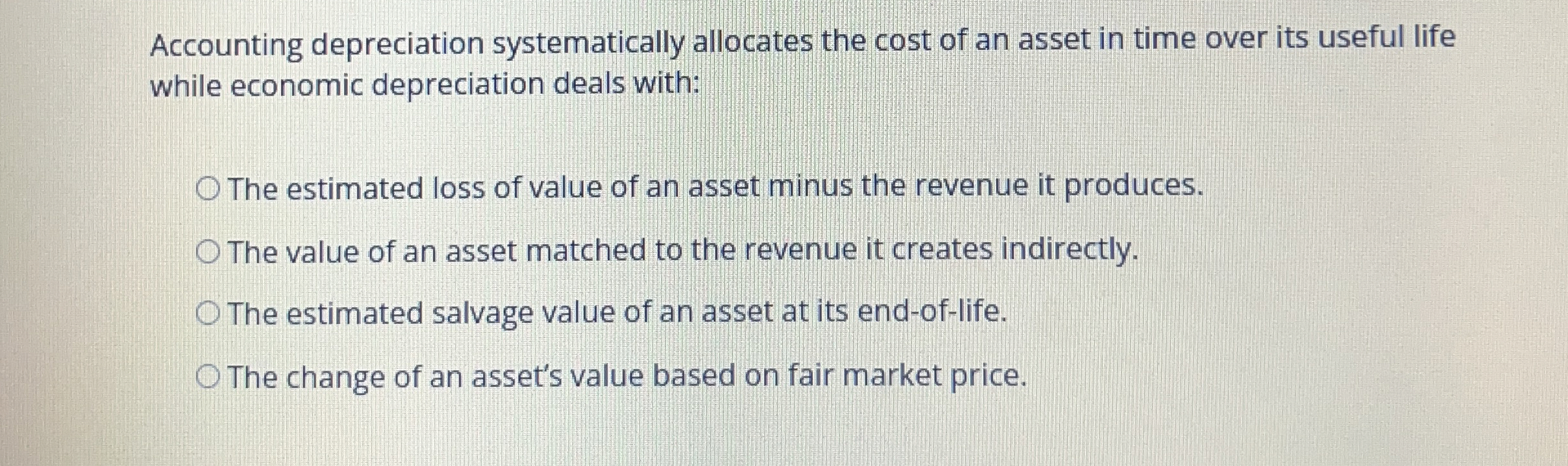 Accounting depreciation systematically allocates