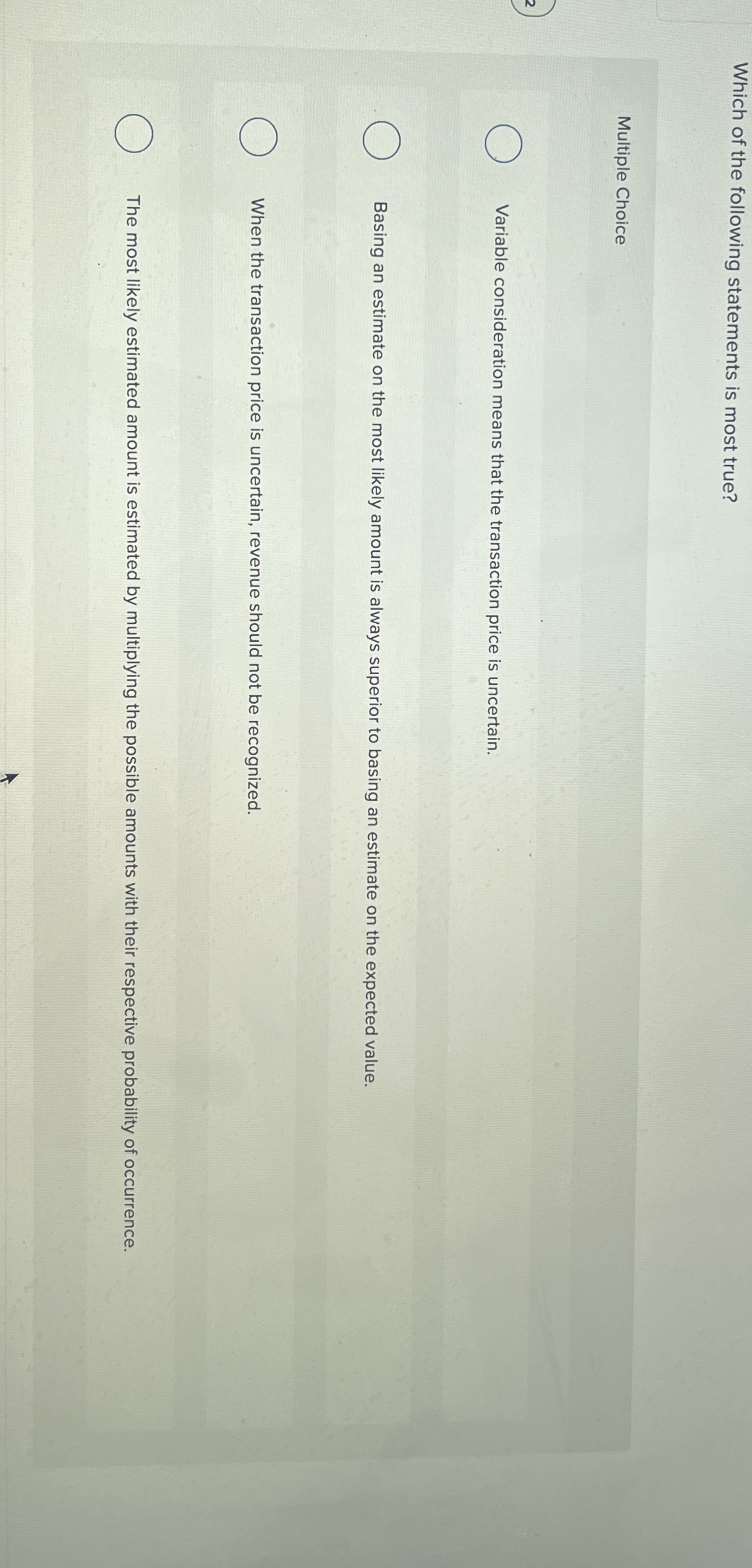 Which of the following statements is most true?