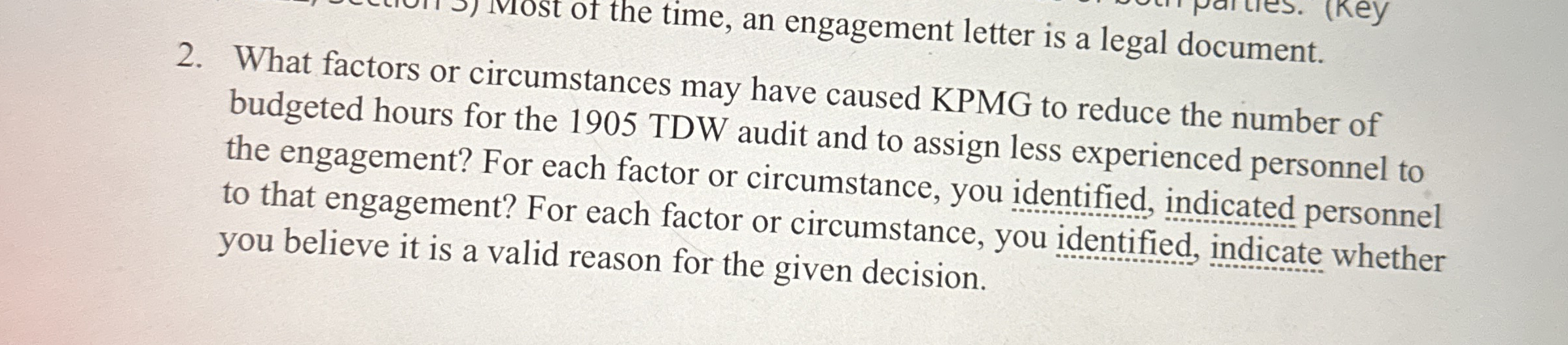 What factors or circumstances may have caused