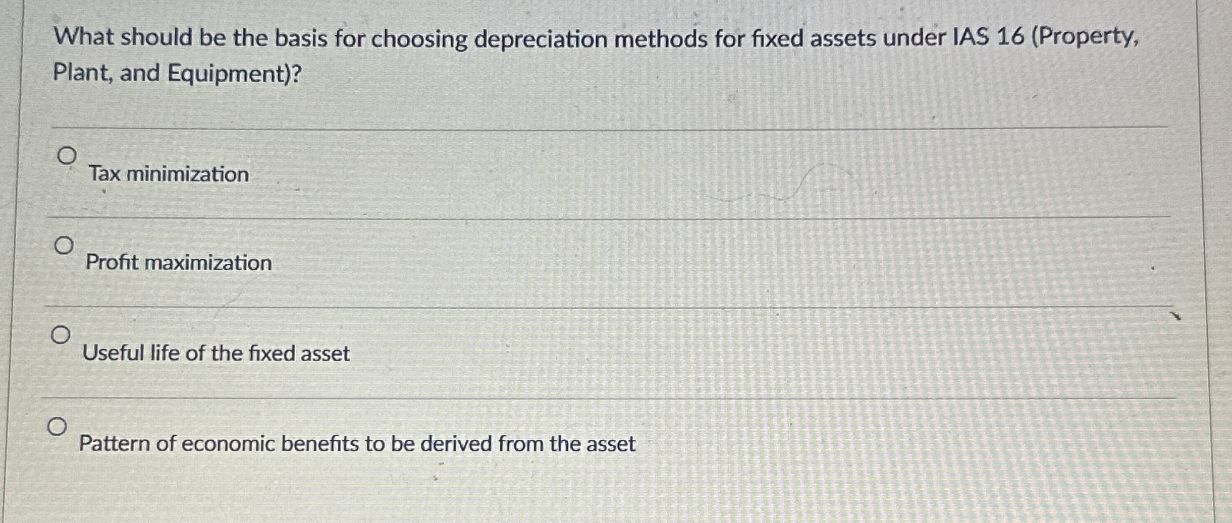 What should be the basis for choosing