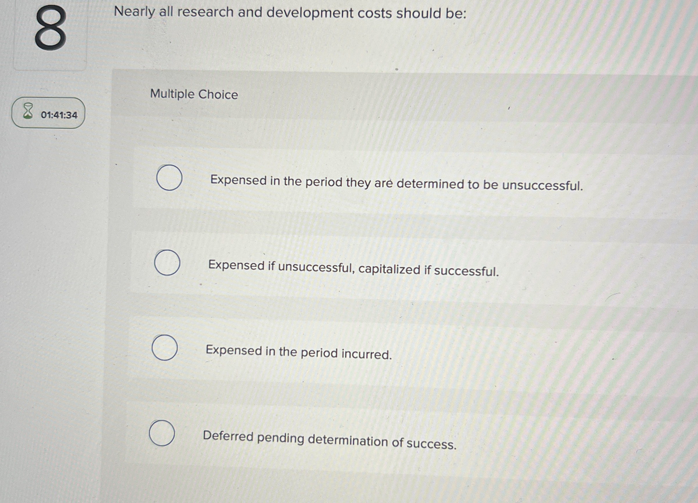 Nearly all research and development costs should