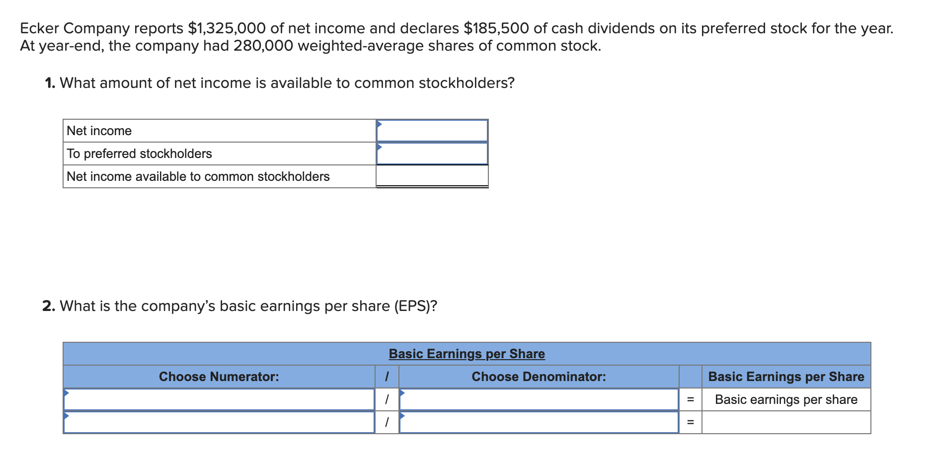 Ecker Company reports \ $ 1 , 3 2 5 , 0 0 0 of