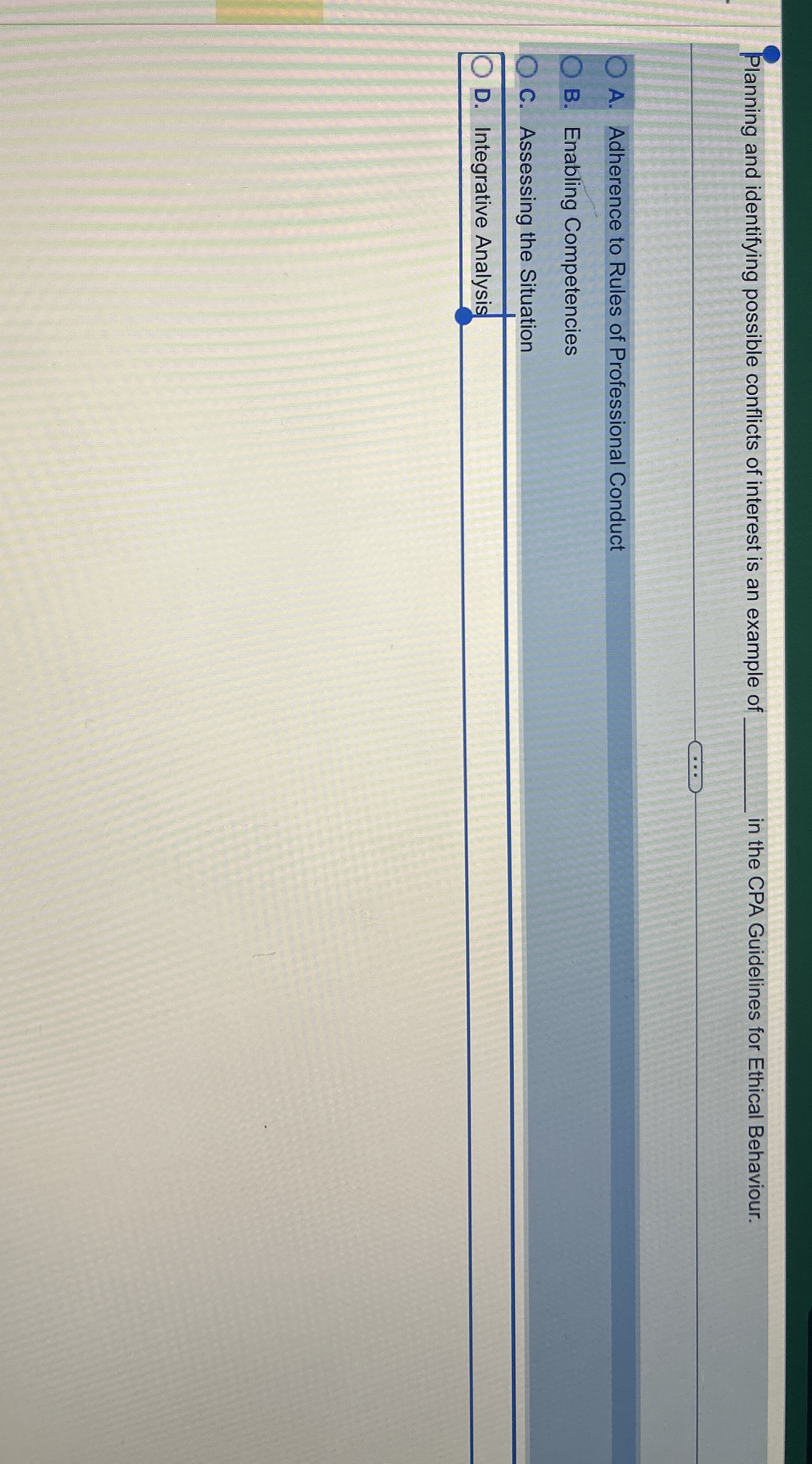 Planning and identifying possible conflicts of