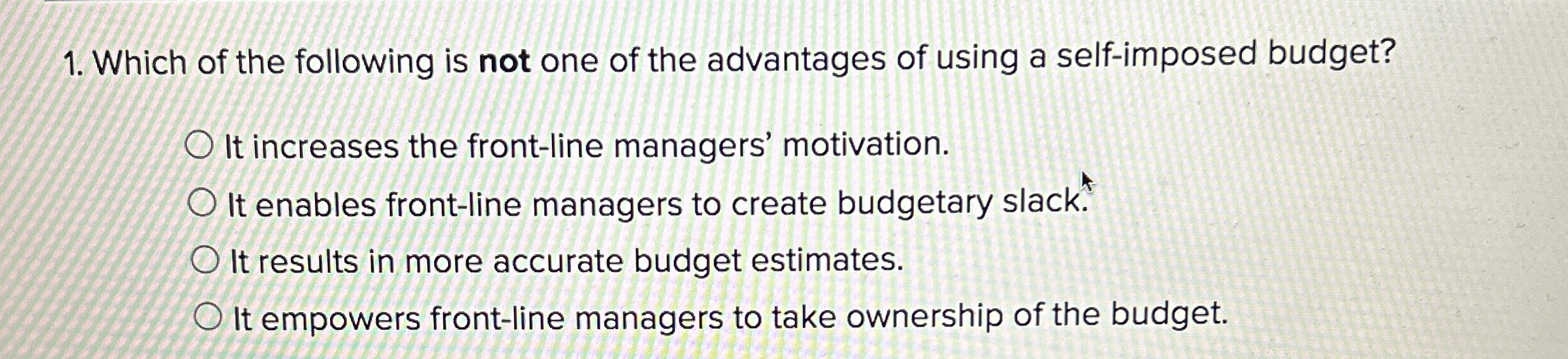 Which of the following is not one of the