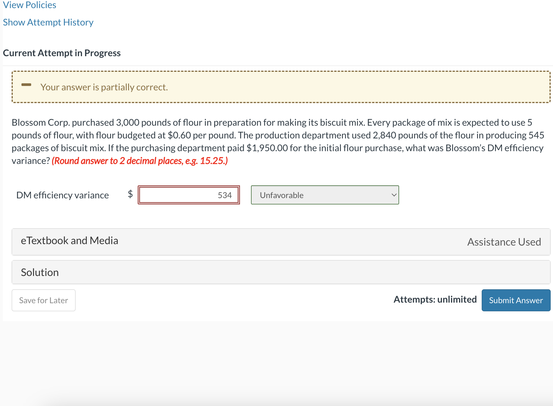 Show Attempt History Current Attempt in Progress