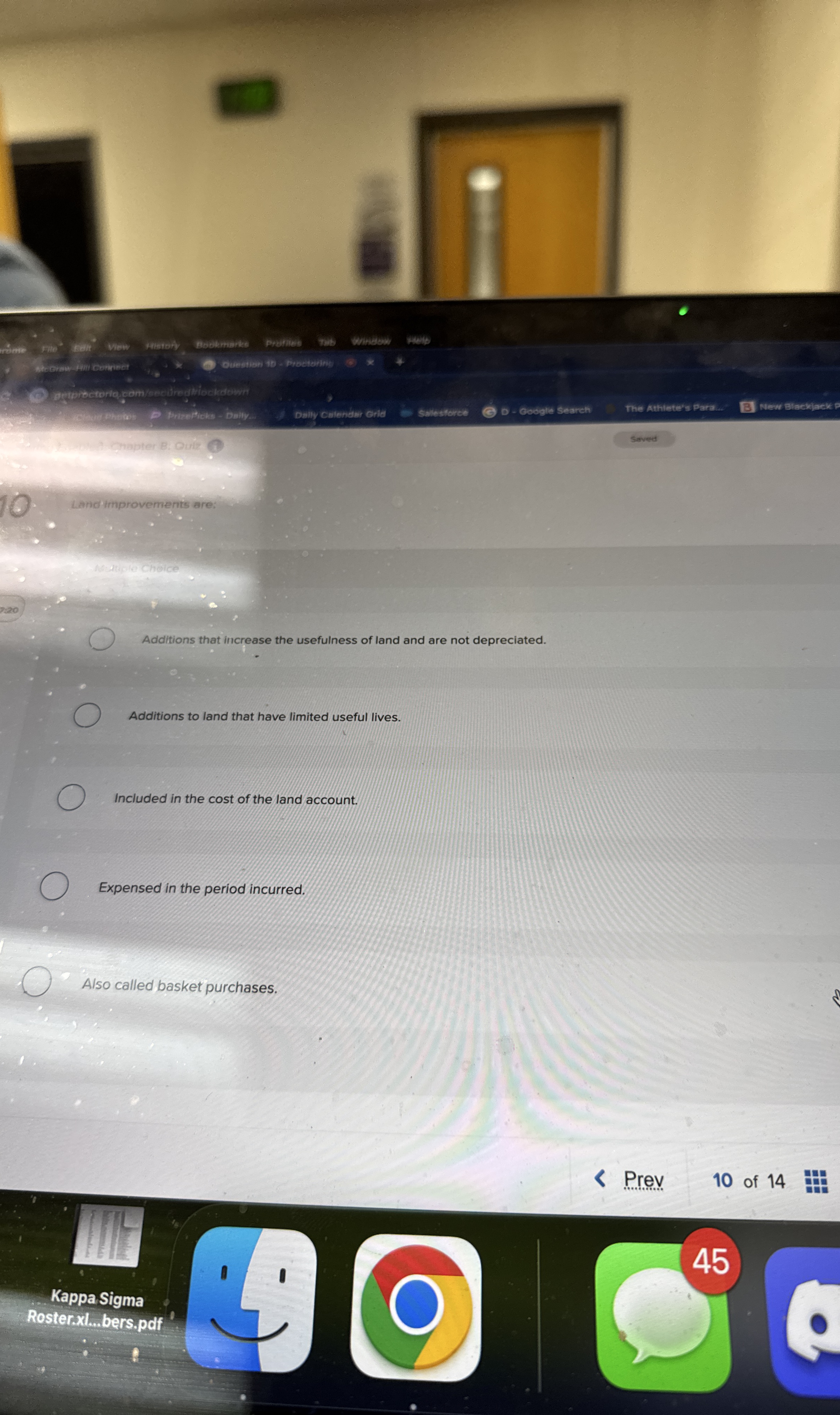 Landimprovements are: Saved 2 : 2 0 Additions