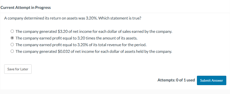 Current Attempt in Progress A company determined