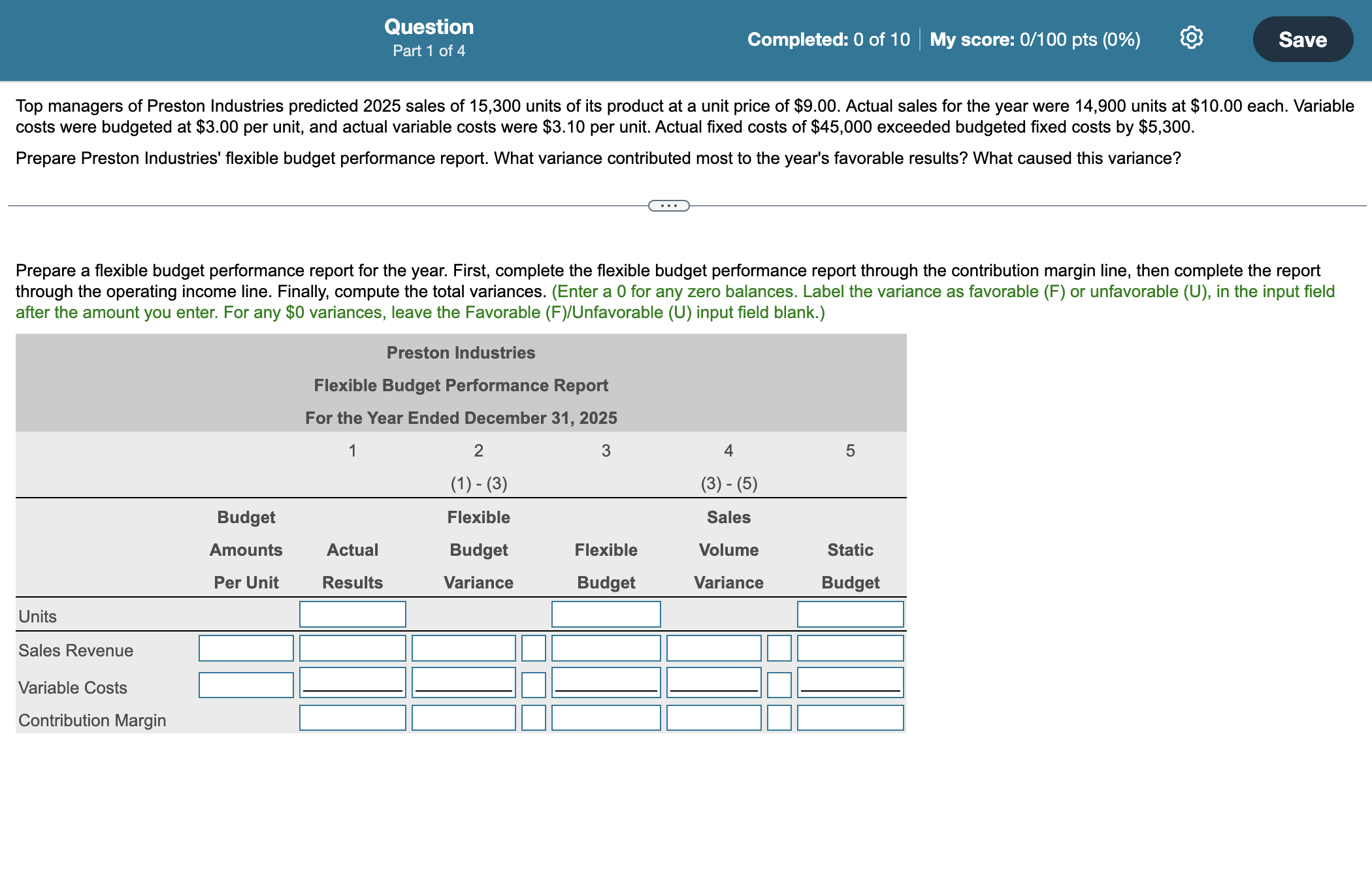 PLEASE ANSWER ALL 4 Parts of the problem! I need