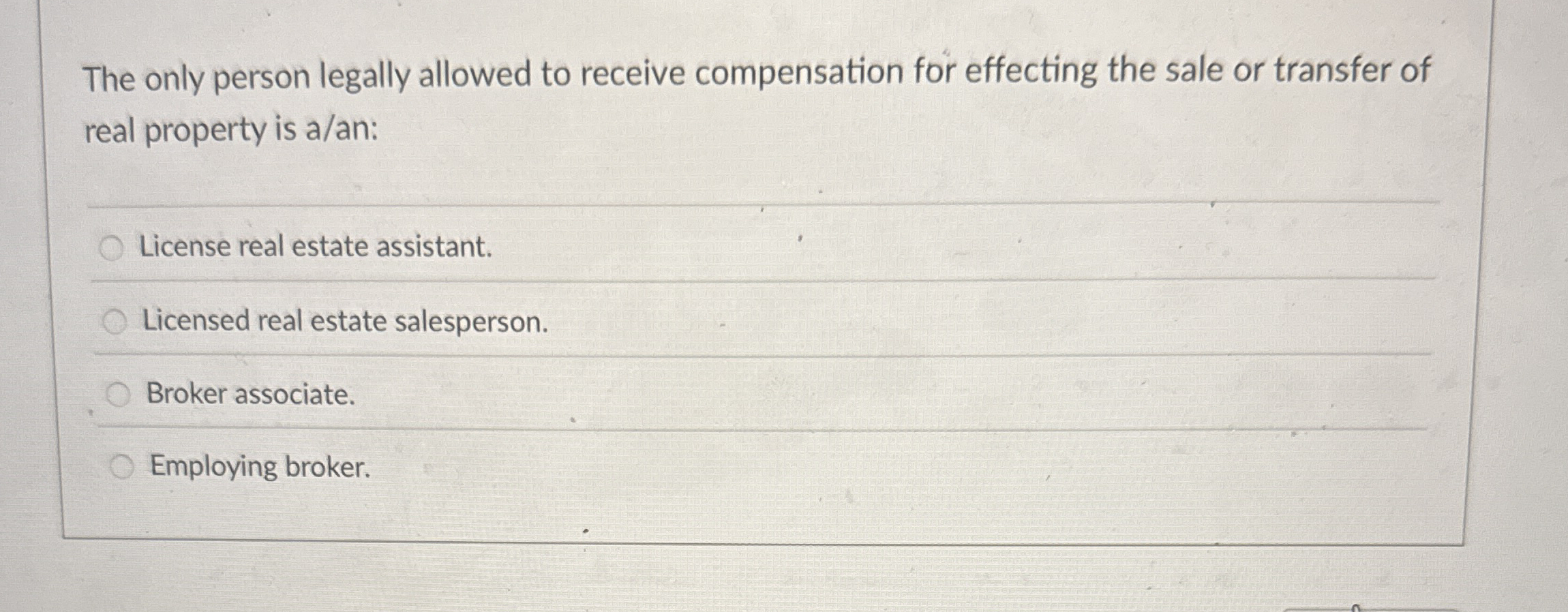 The only person legally allowed to receive