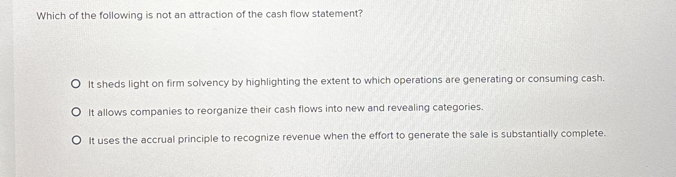 Which of the following is not an attraction of