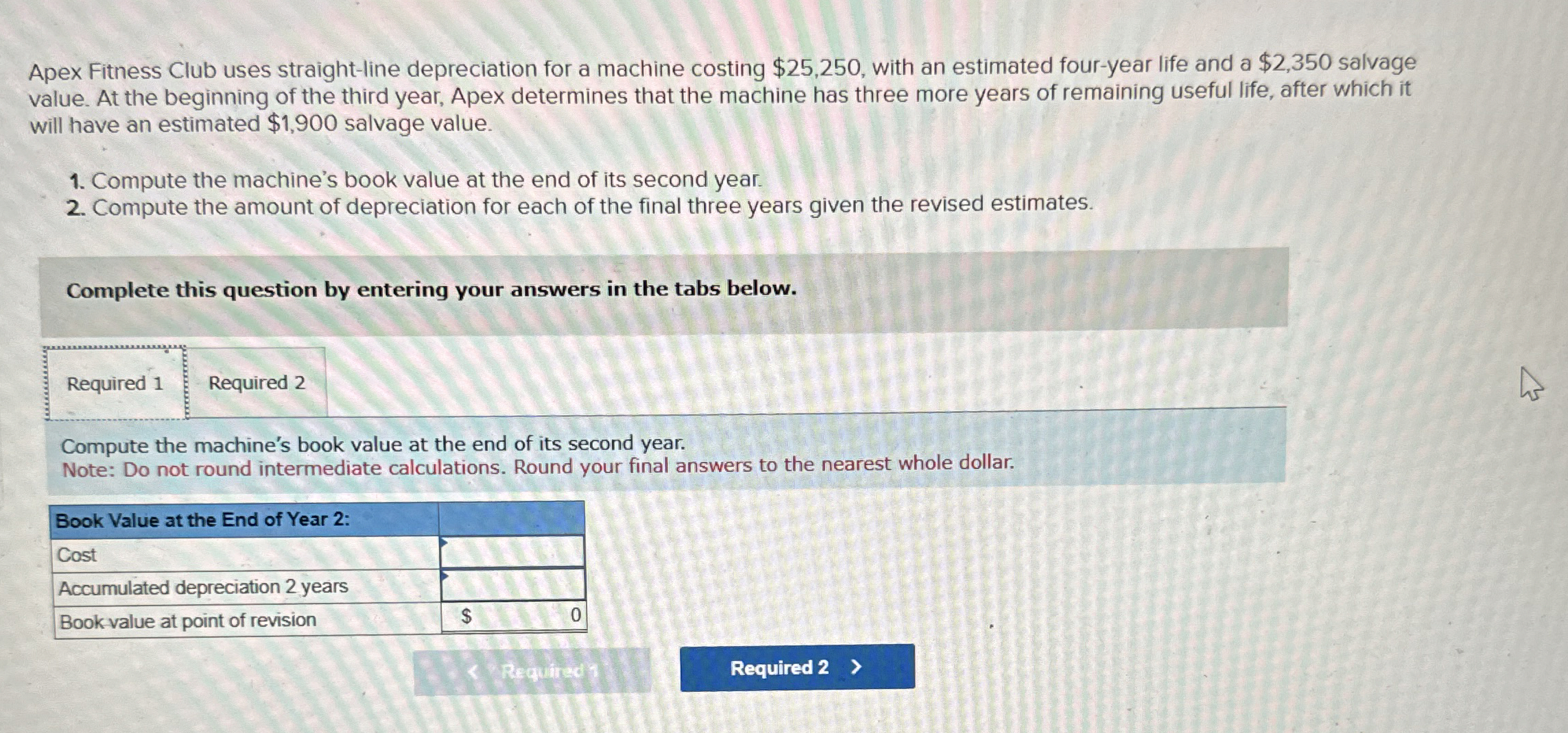 Apex Fitness Club uses straight - line