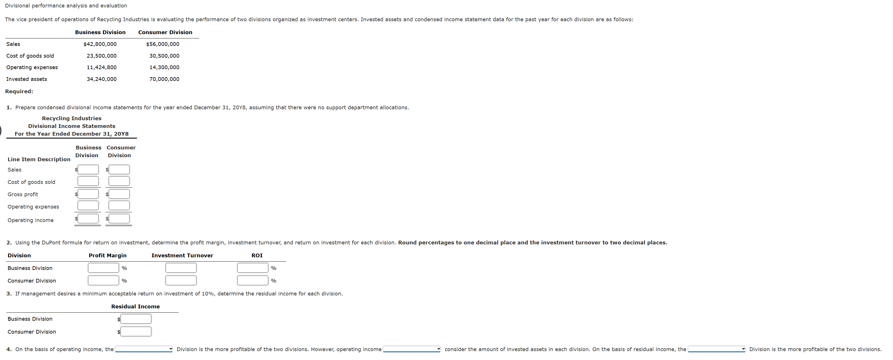 Please answer the following questions based on