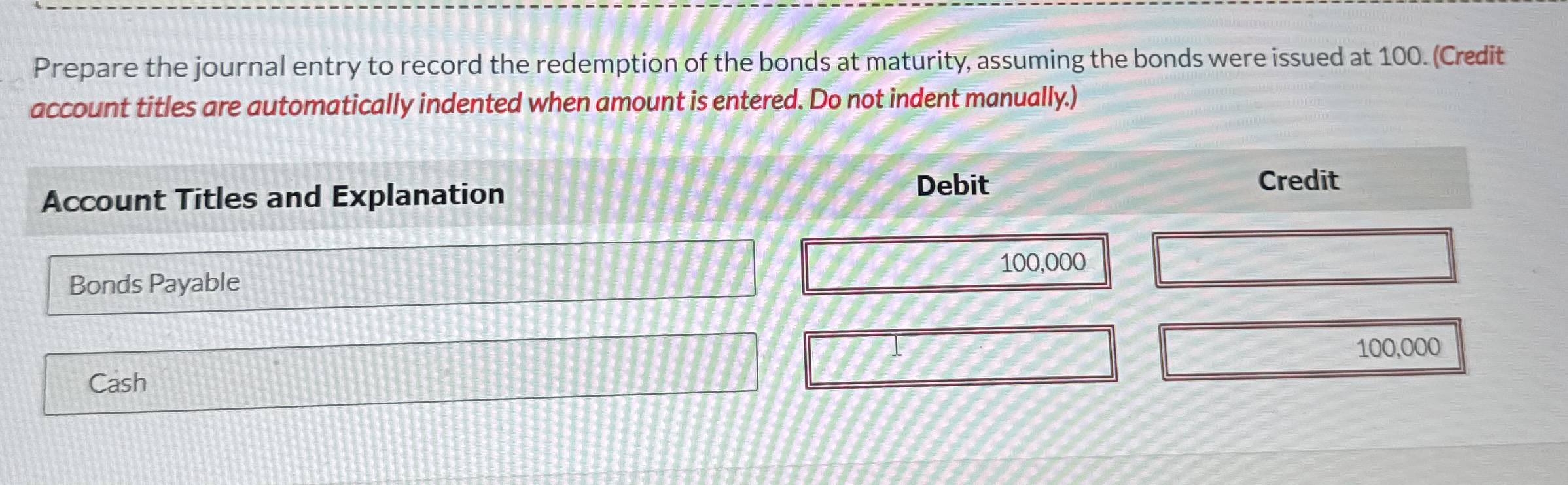 Prepare the journal entry to record the