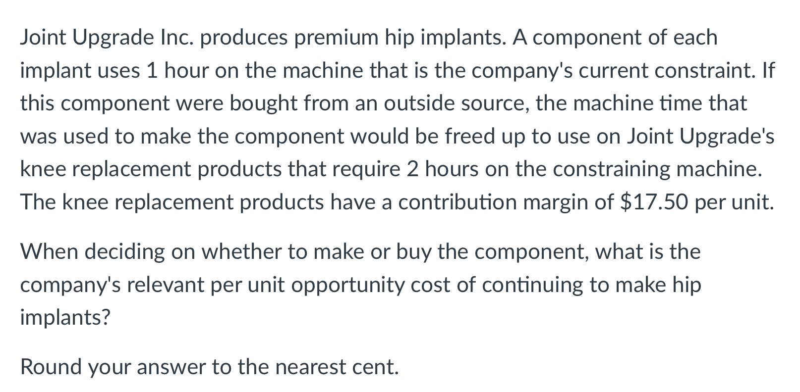 Joint Upgrade Inc. produces premium hip implants.