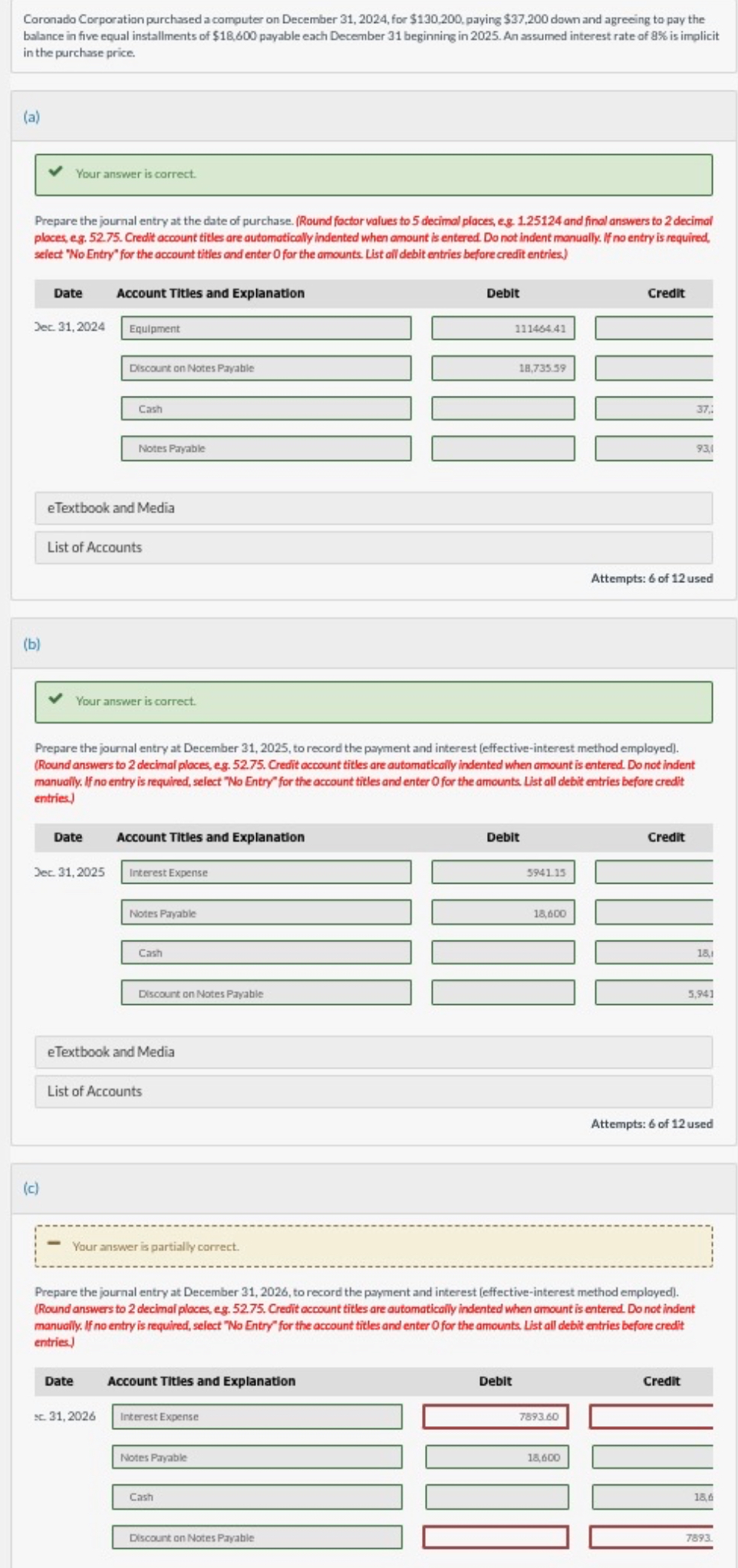 Coronado Corporation purchased a computer on