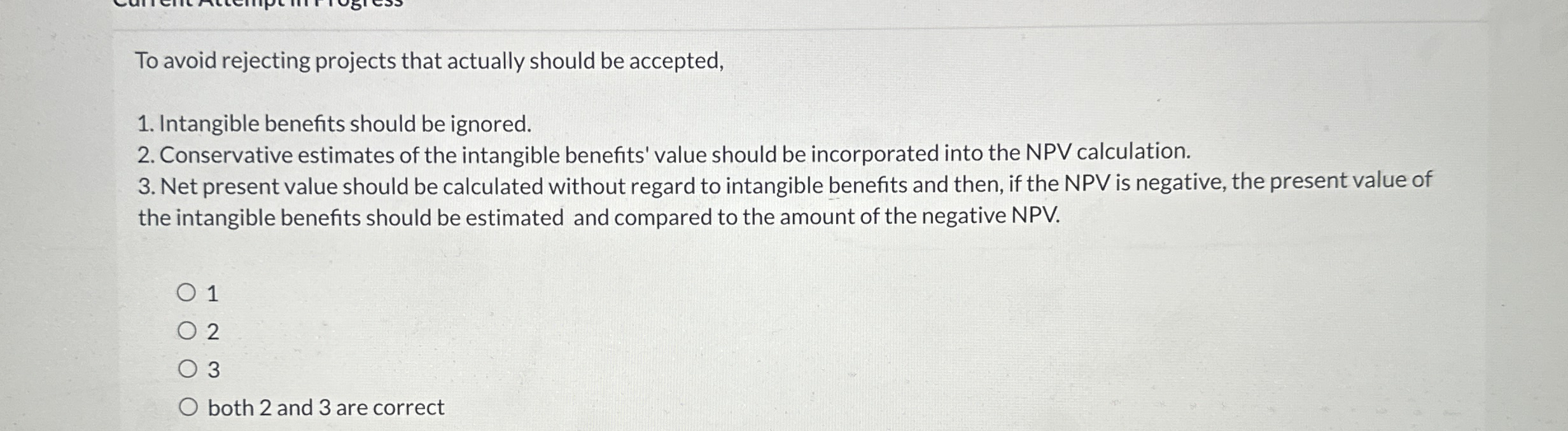 To avoid rejecting projects that actually should