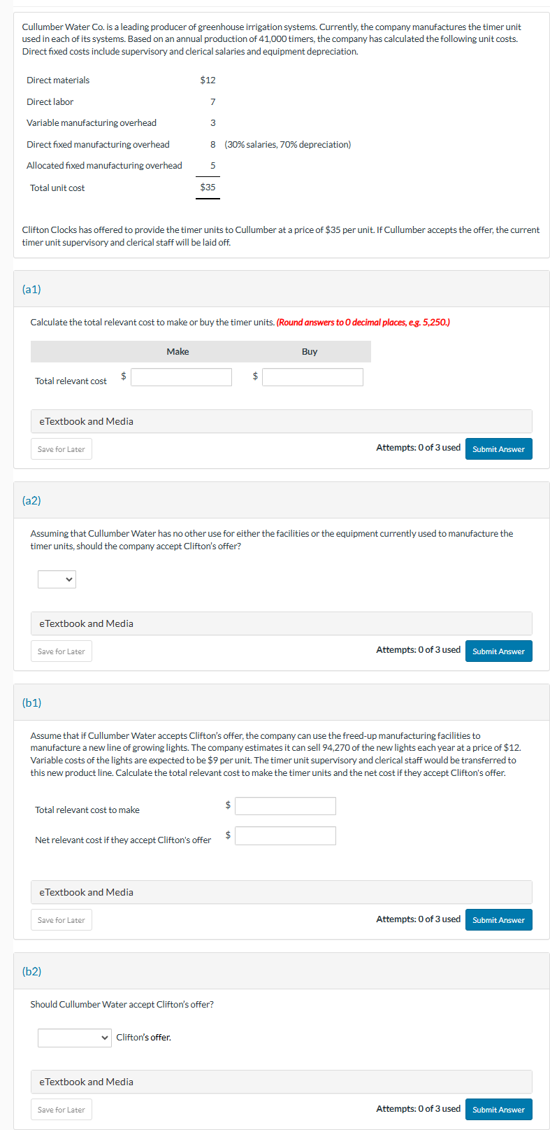 Cullumber Water Co . is a leading producer of