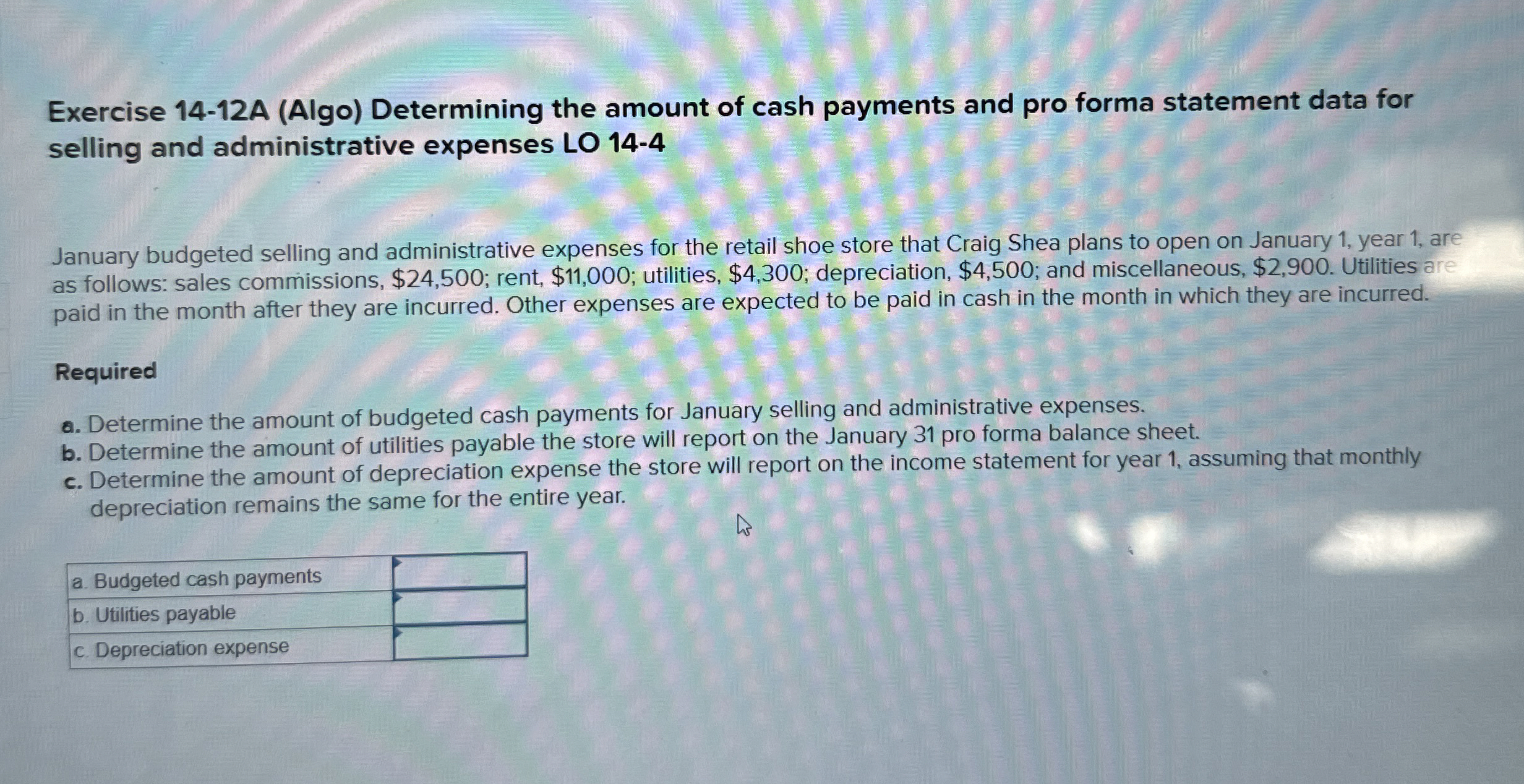 Exercise 1 4 - 1 2 A ( Algo ) Determining the