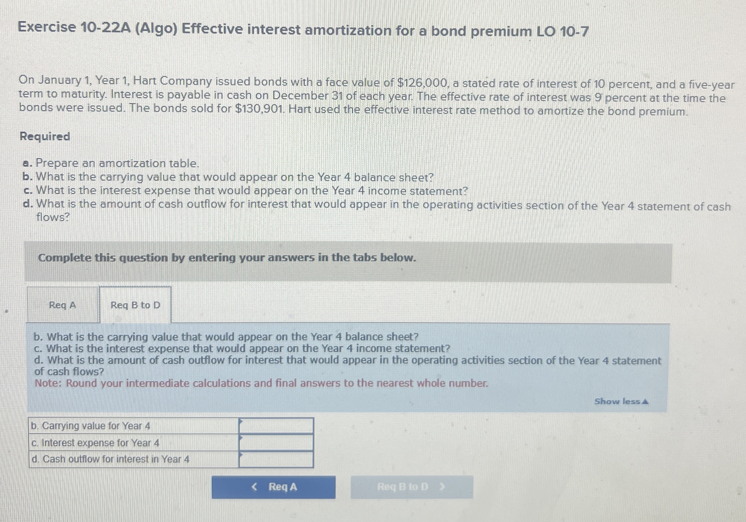 Exercise 1 0 - 2 2 A ( Algo ) Effective interest