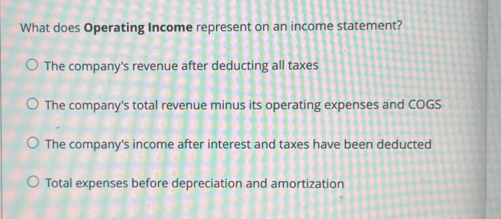 What does Operating Income represent on an income