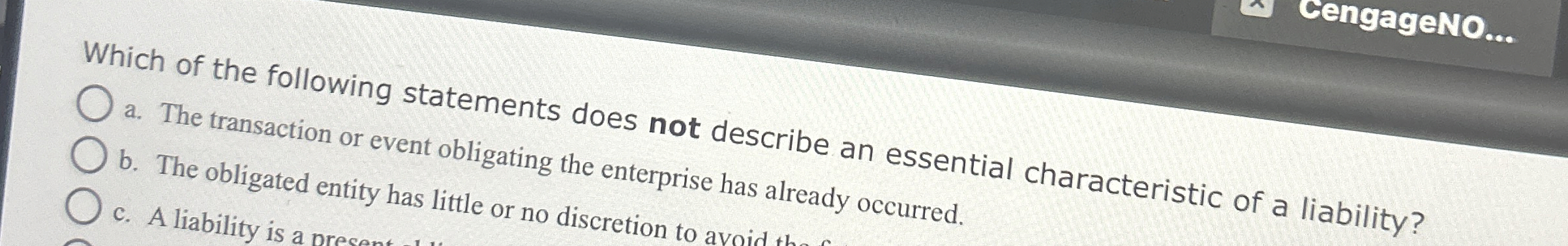 Which of the following statements does not