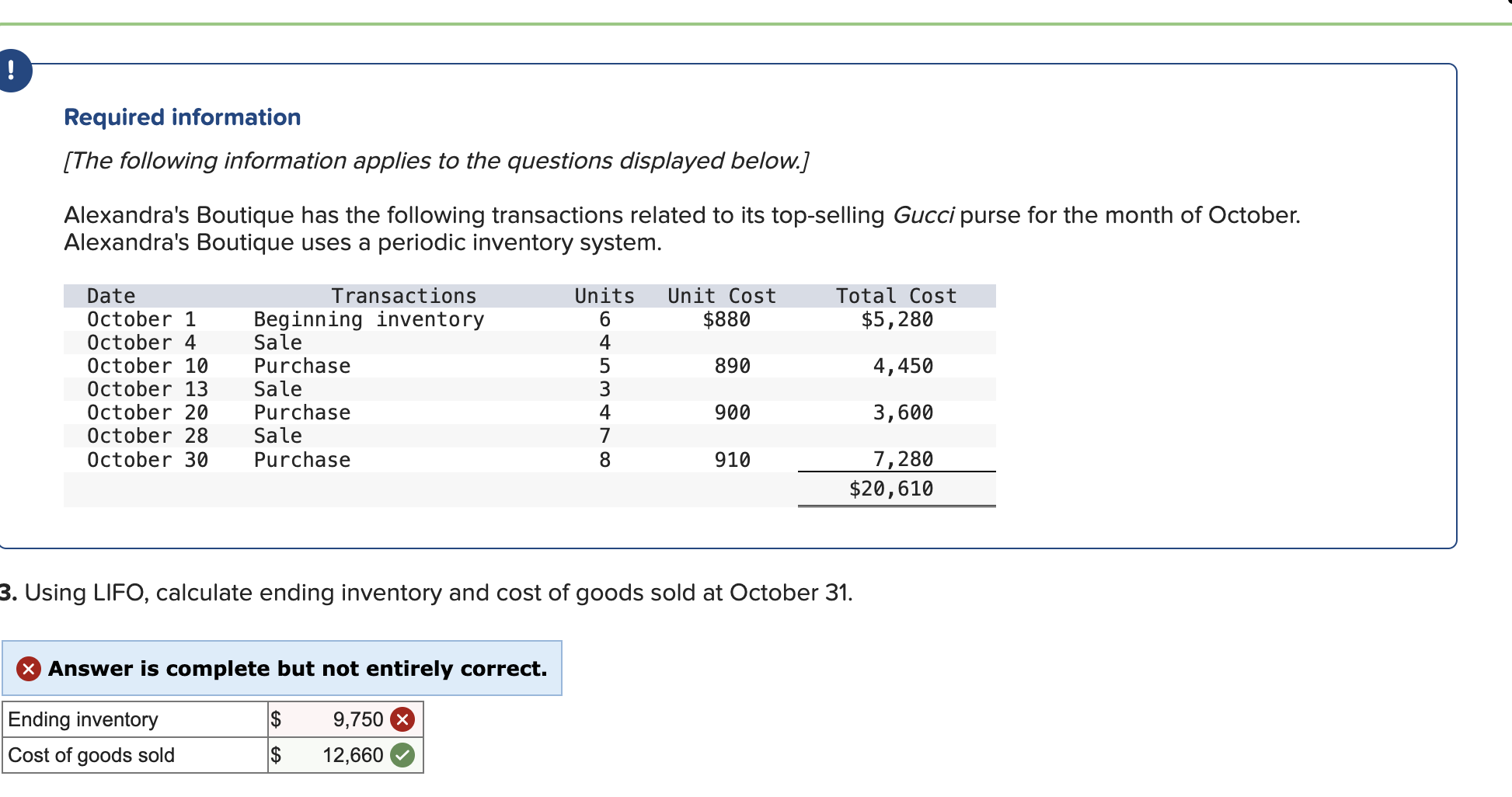 Required information Skip to question [ The