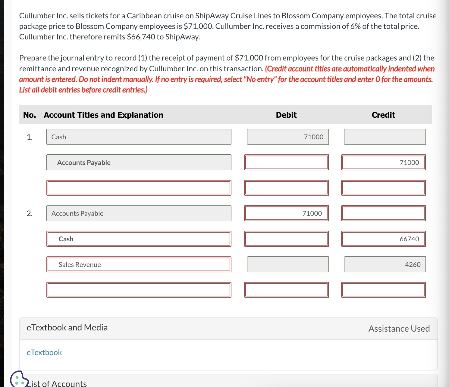 Cullumber Inc. sells tickets for a Caribbean