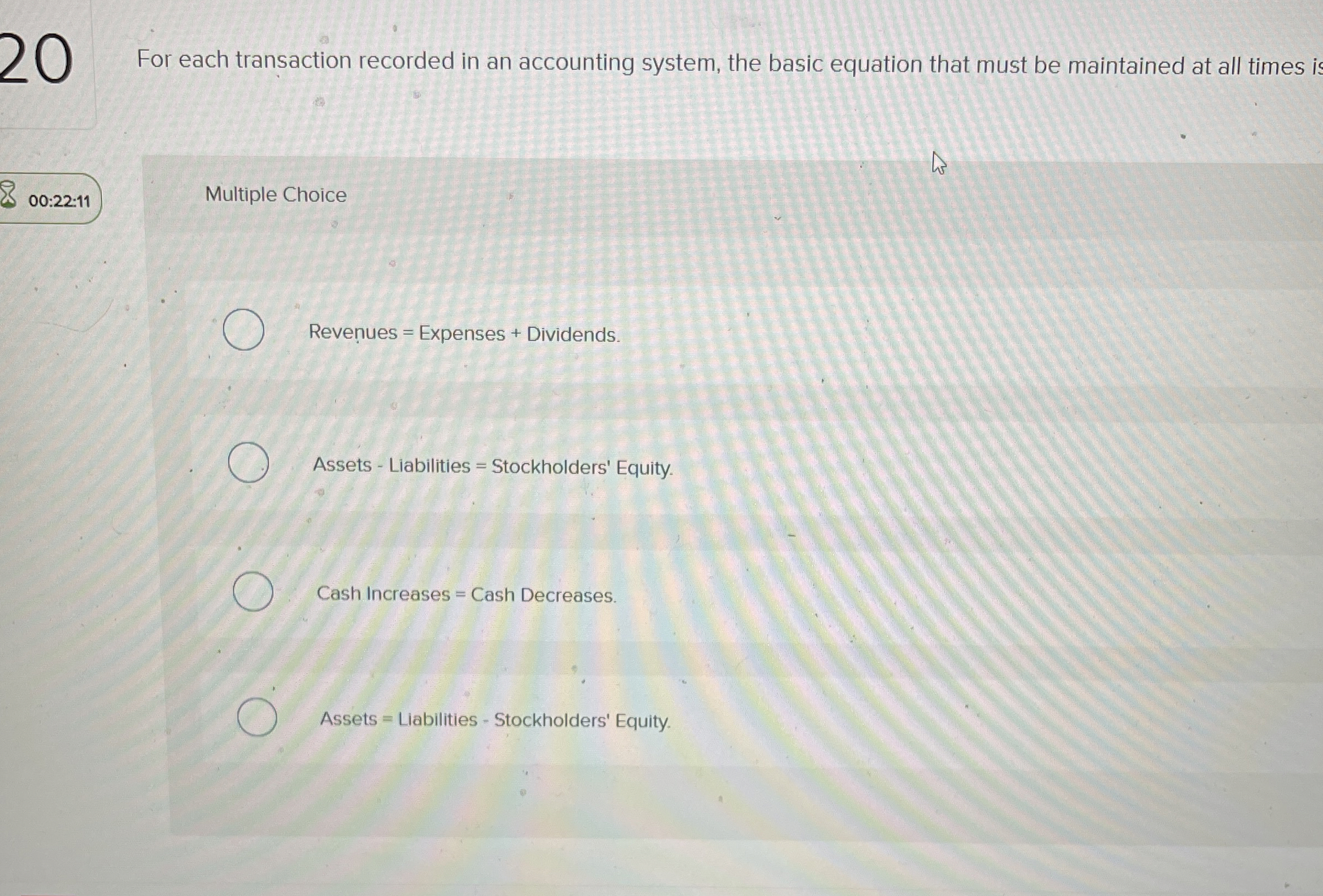 For each transaction recorded in an accounting