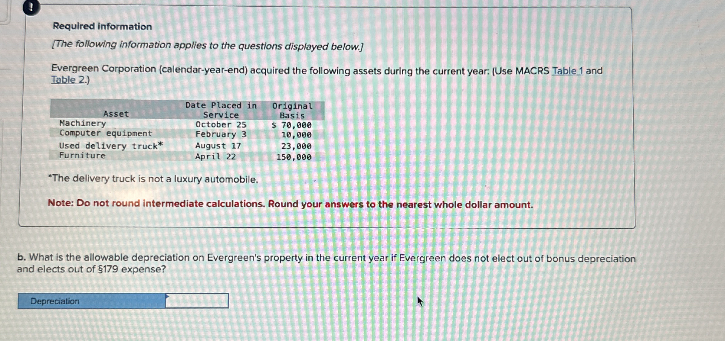 ! Required information [ The following