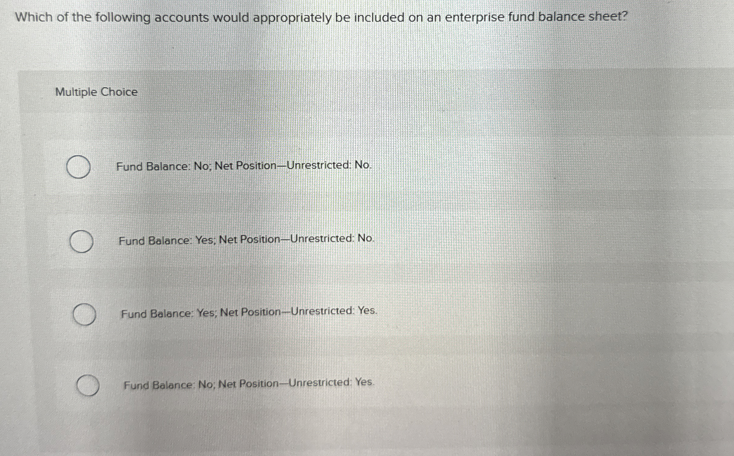 Which of the following accounts would