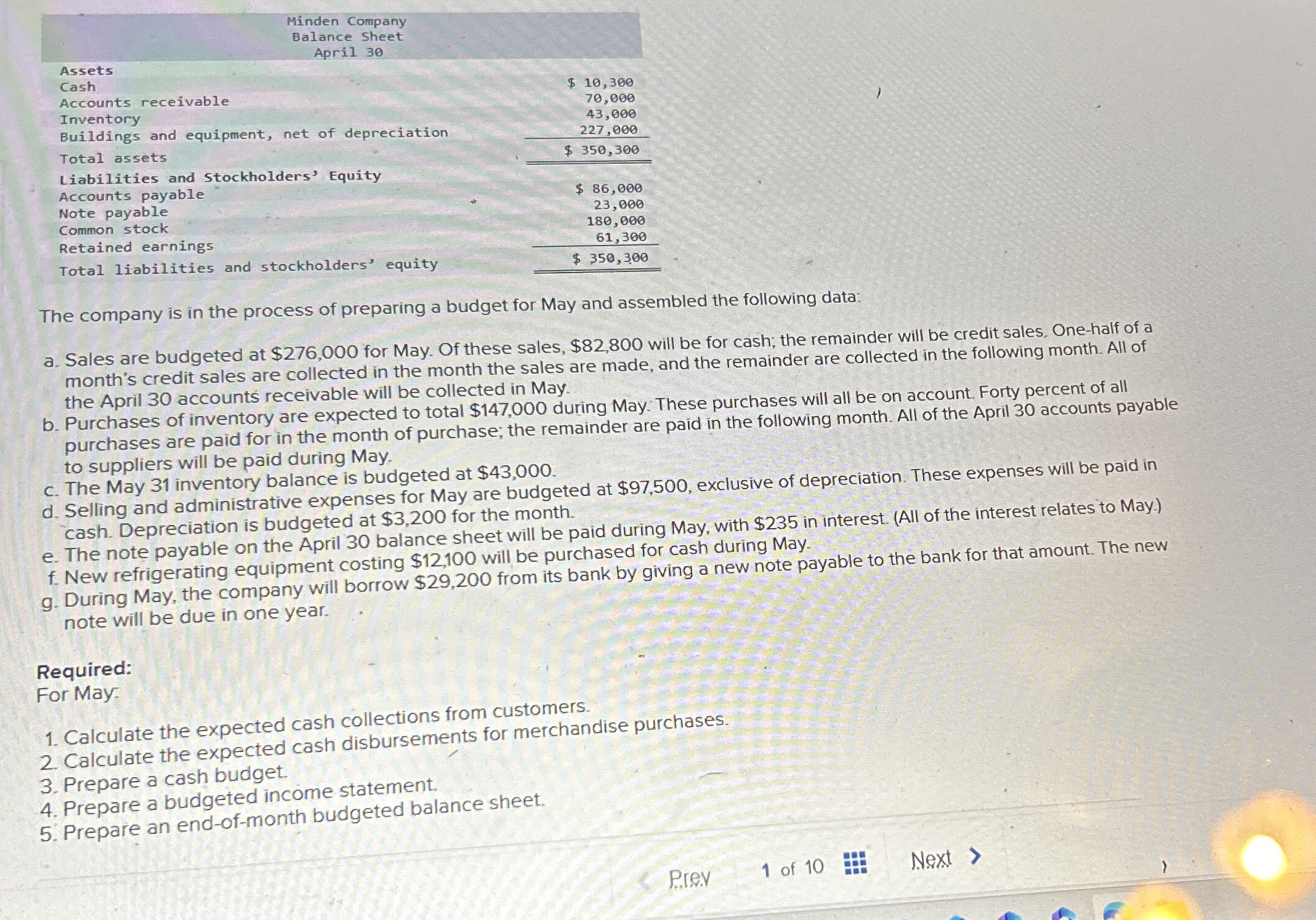 The company is in the process of preparing a