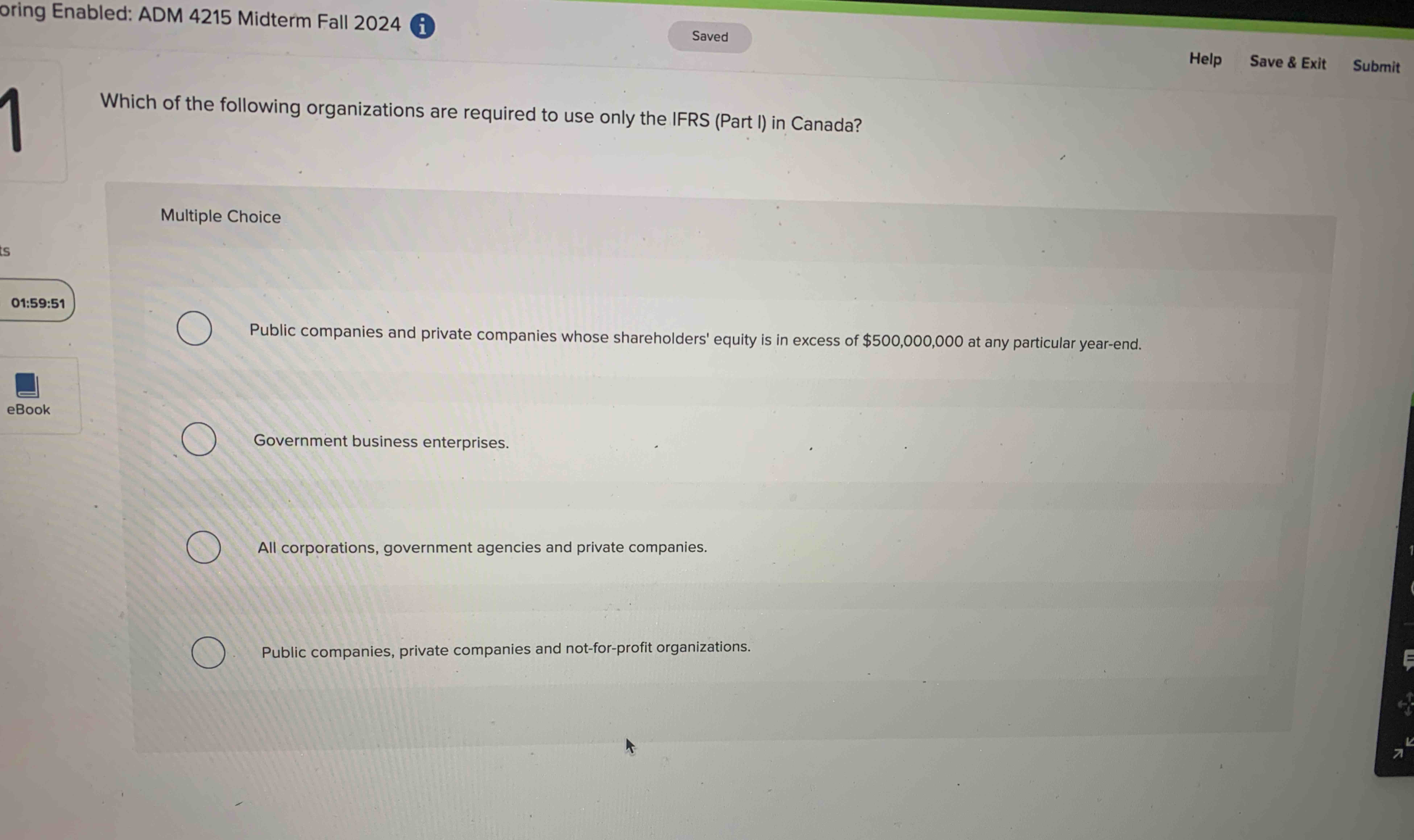 Which of the following organizations are required