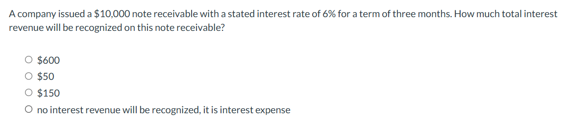 A company issued a $ 1 0 , 0 0 0 note receivable