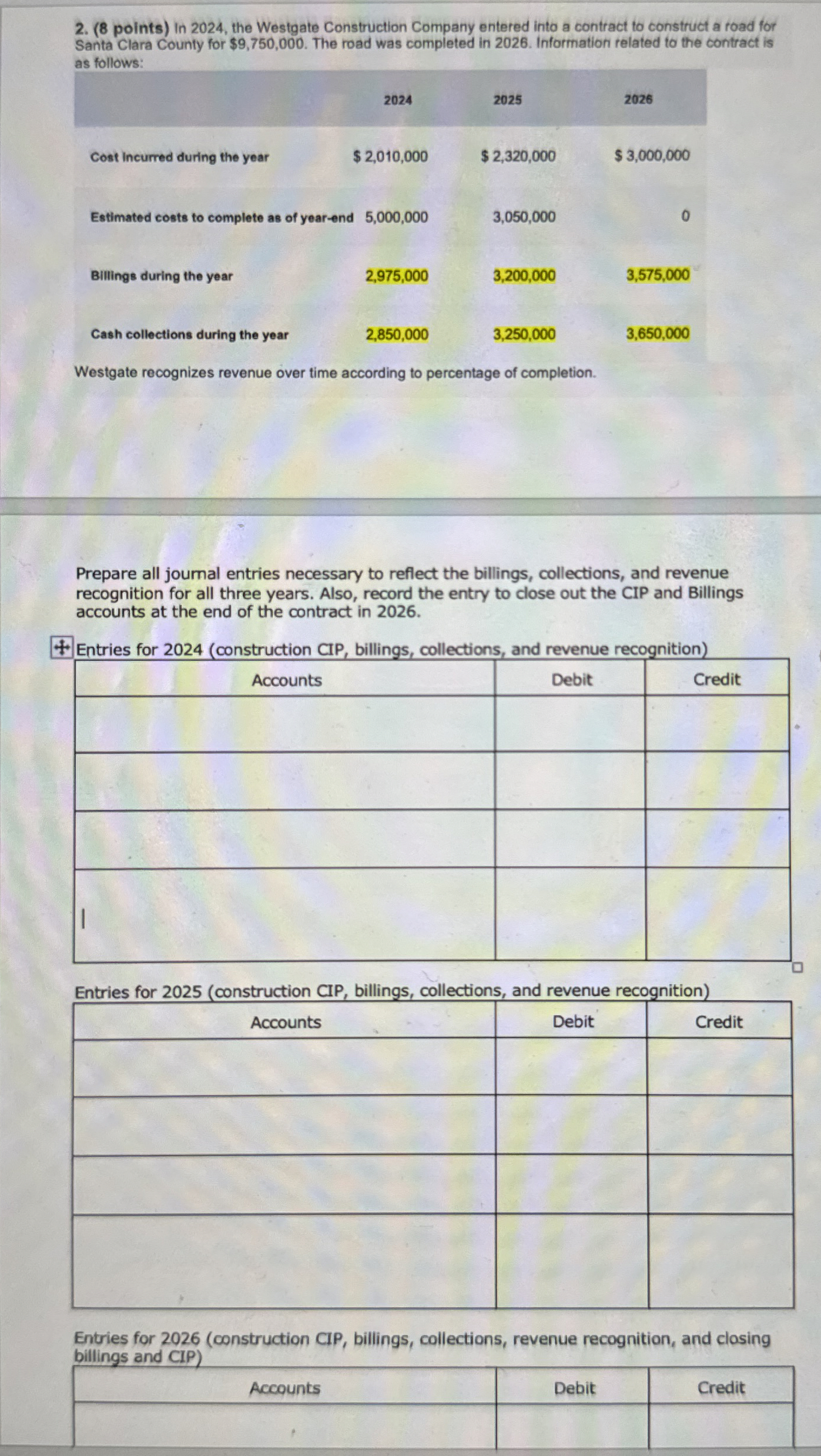 ( 8 points ) In 2 0 2 4 , the Westgate