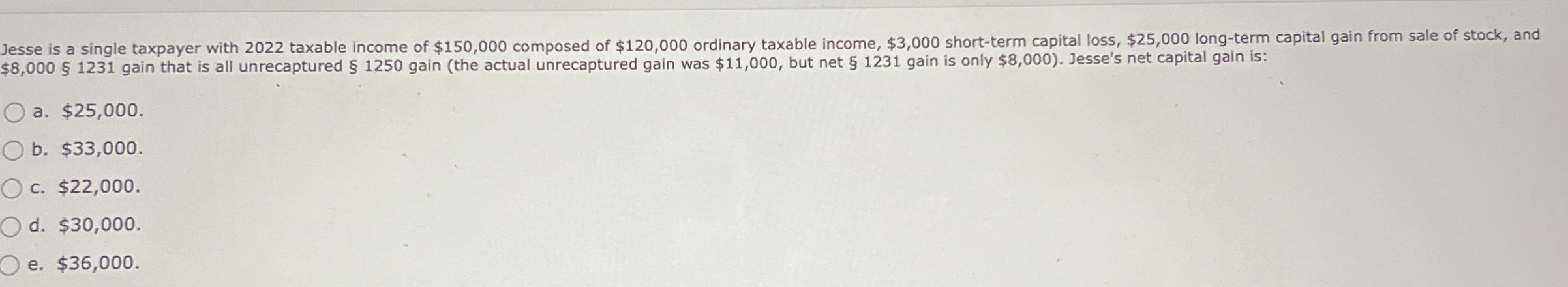 Jesse is a single taxpayer with 2 0 2 2 taxable