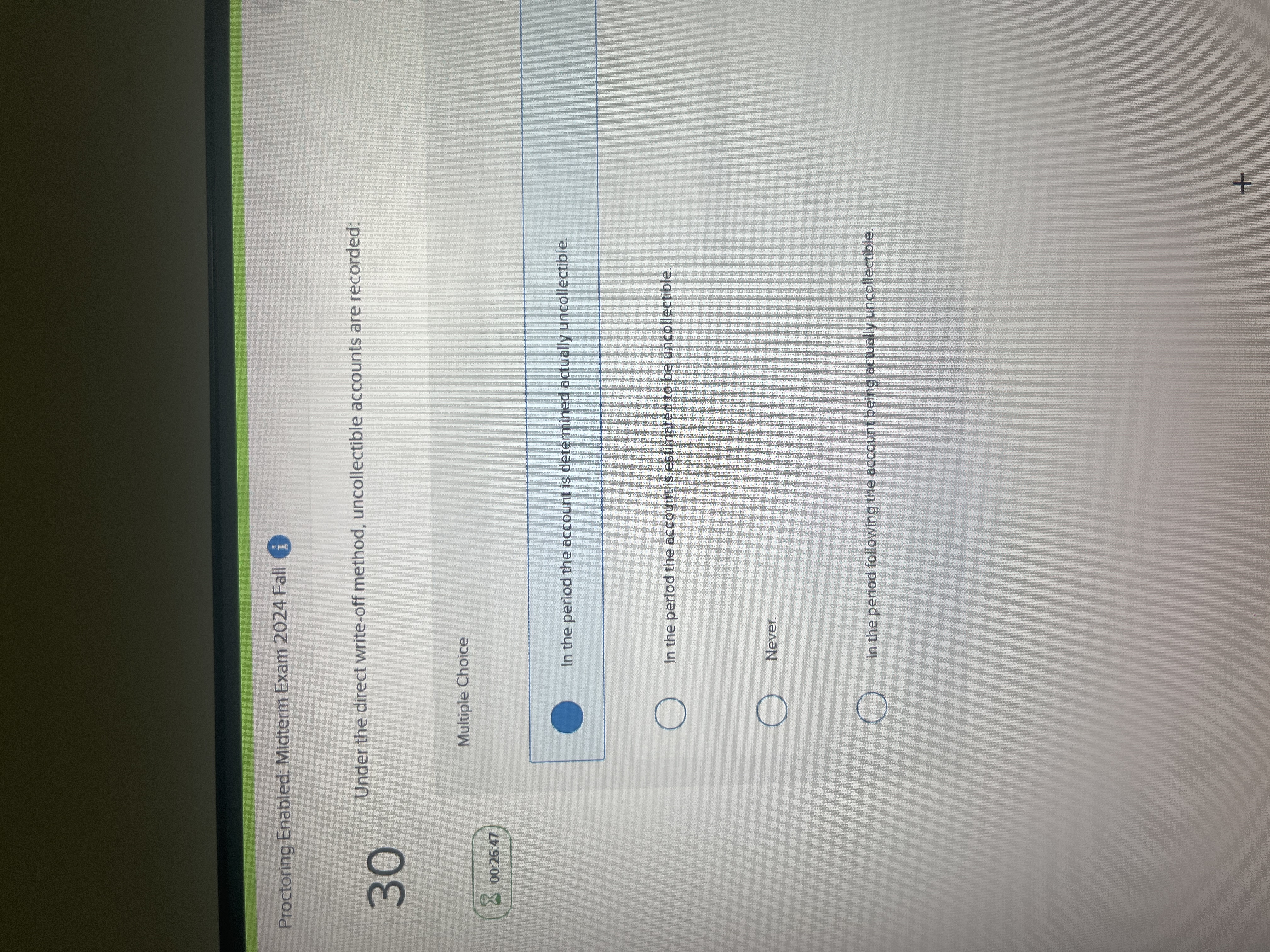 receivable and defermined that there should be an