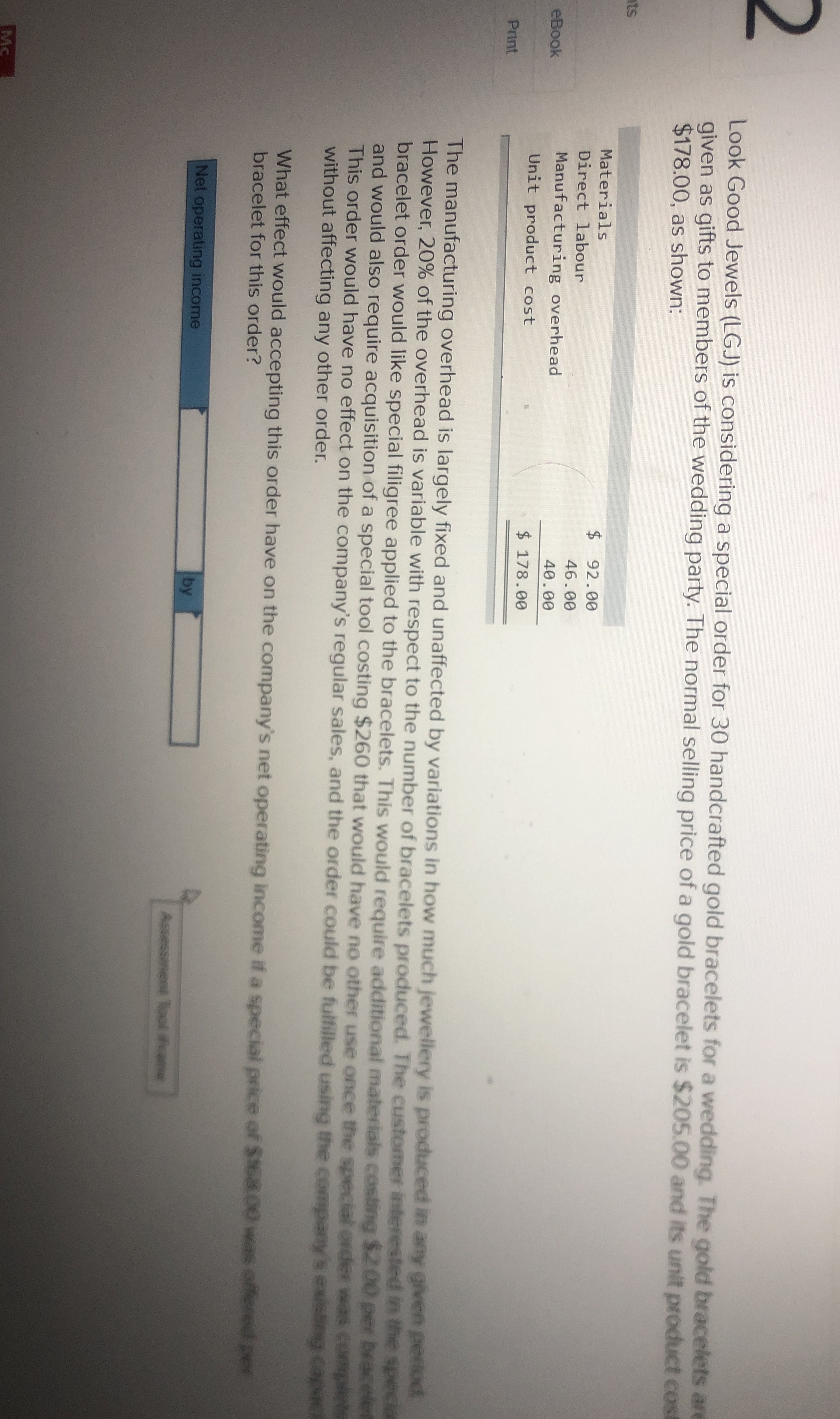 Look Good Jewels ( LGJ ) is considering a special