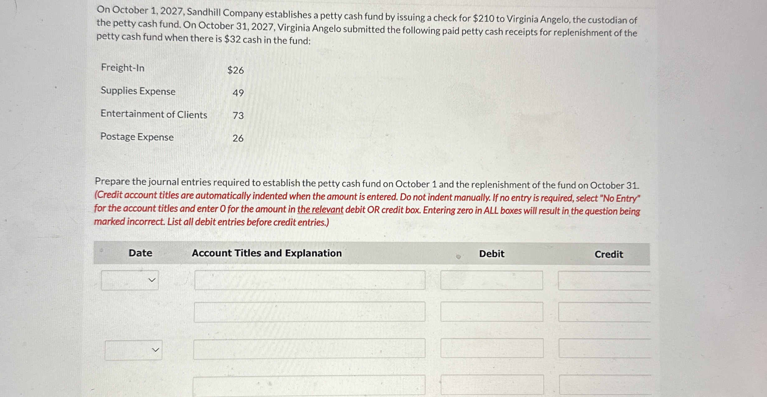 On October 1 , 2 0 2 7 , Sandhill Company
