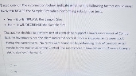 Based only on the information below, indicate