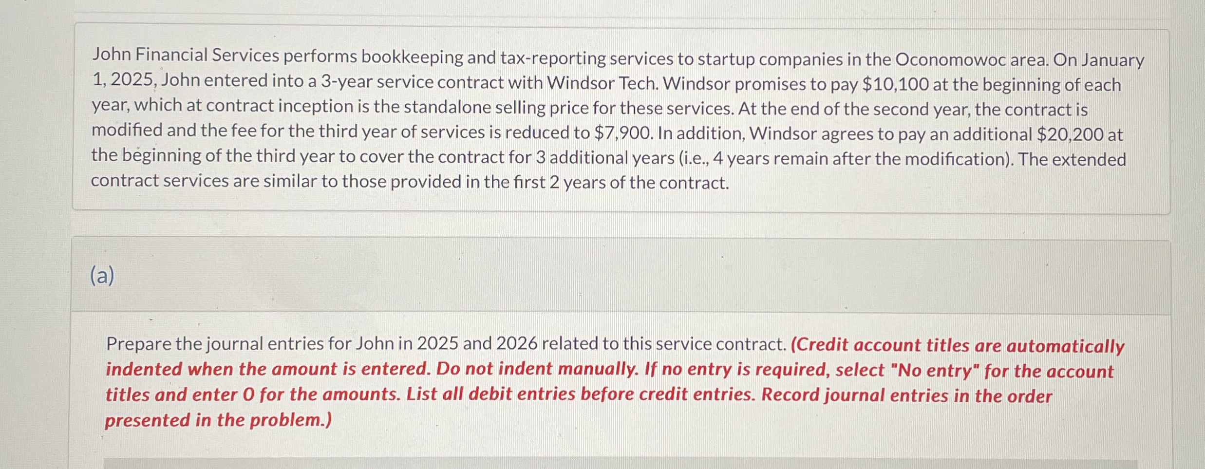 John Financial Services performs bookkeeping and