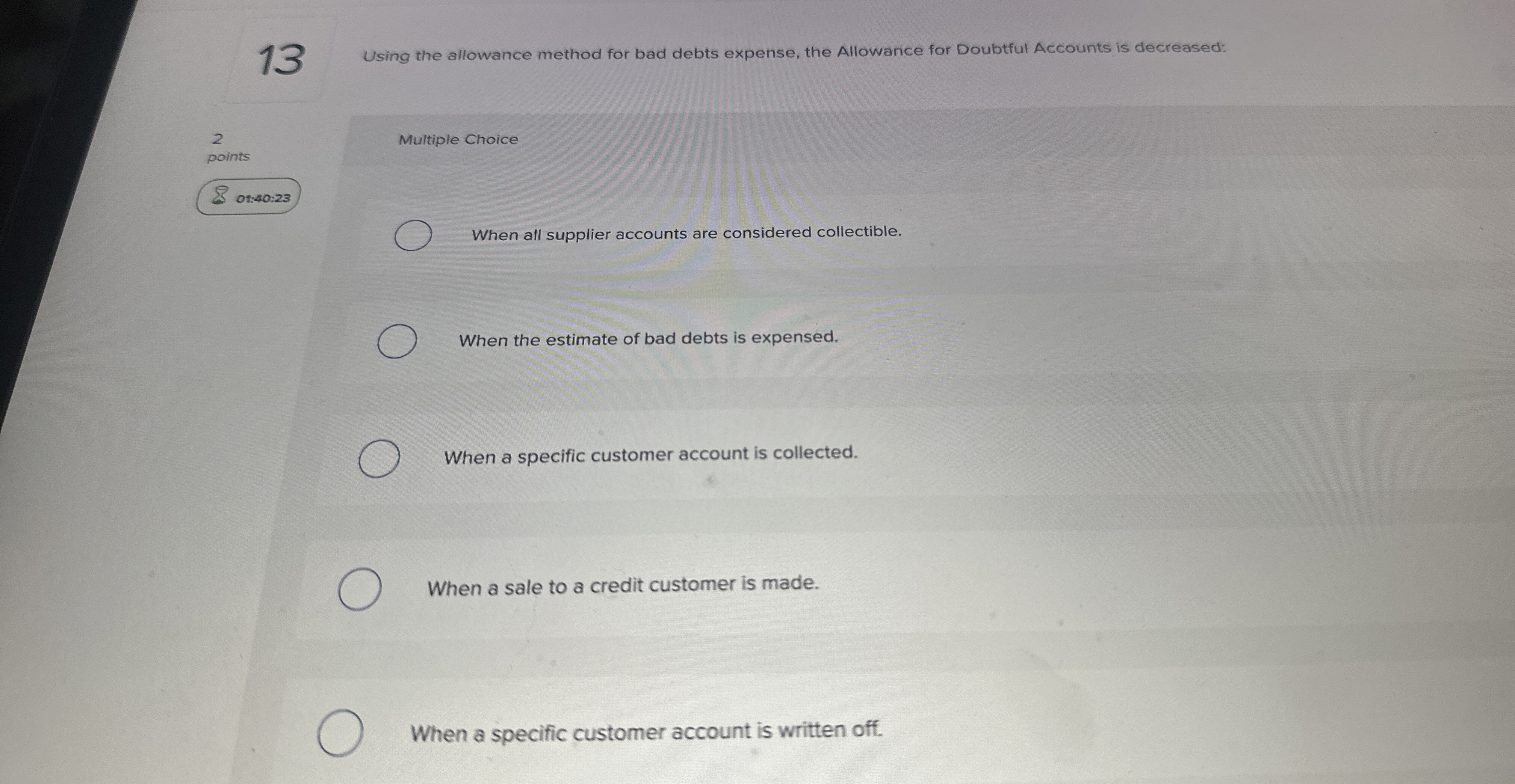 1 3 Using the allowance method for bad debts