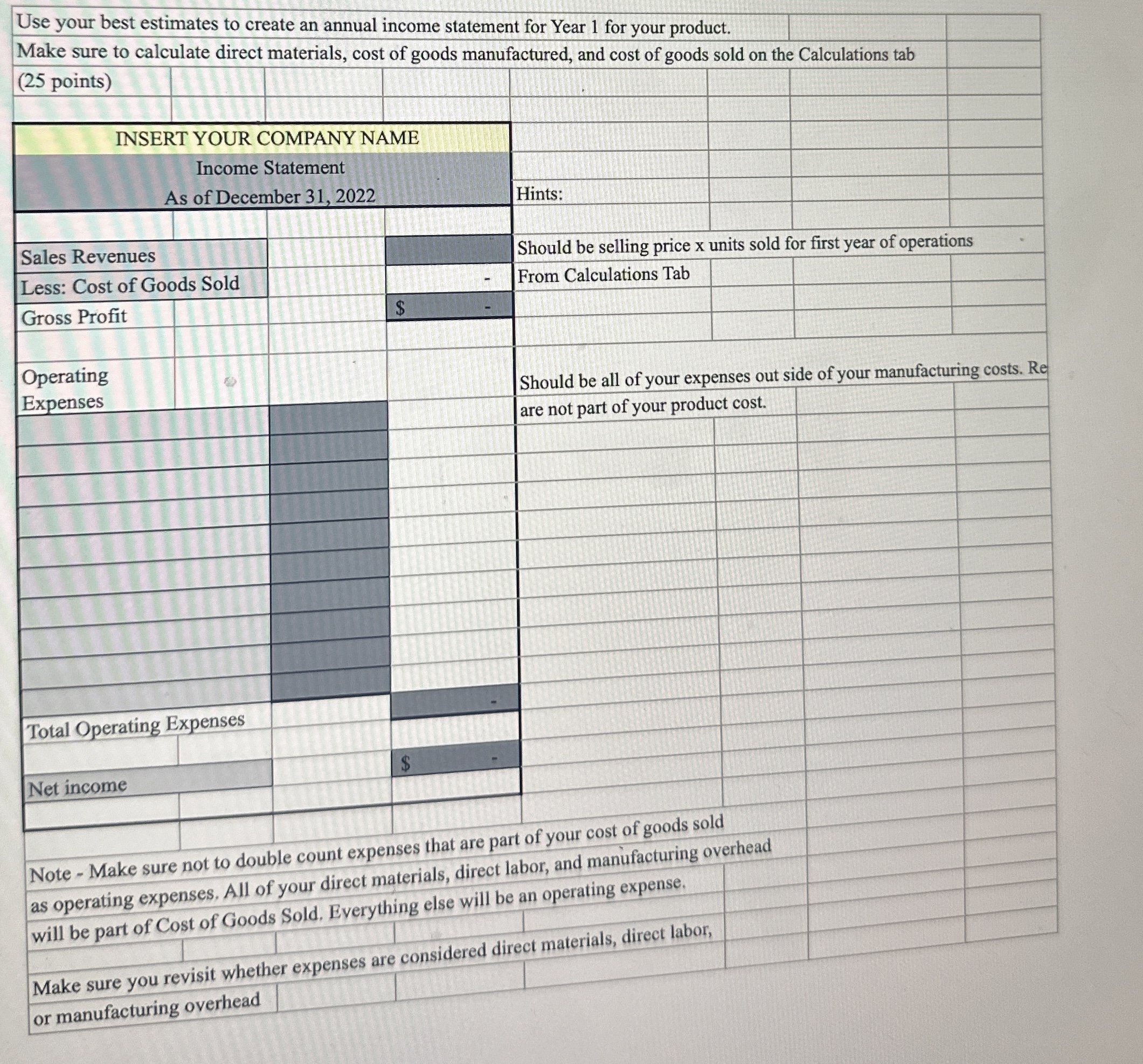 Make sure you revisit whether expenses are