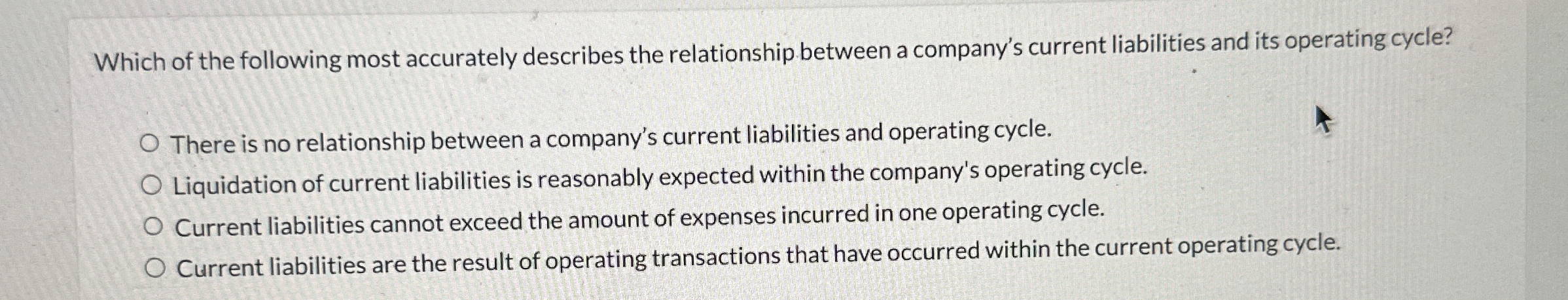 Which of the following most accurately describes