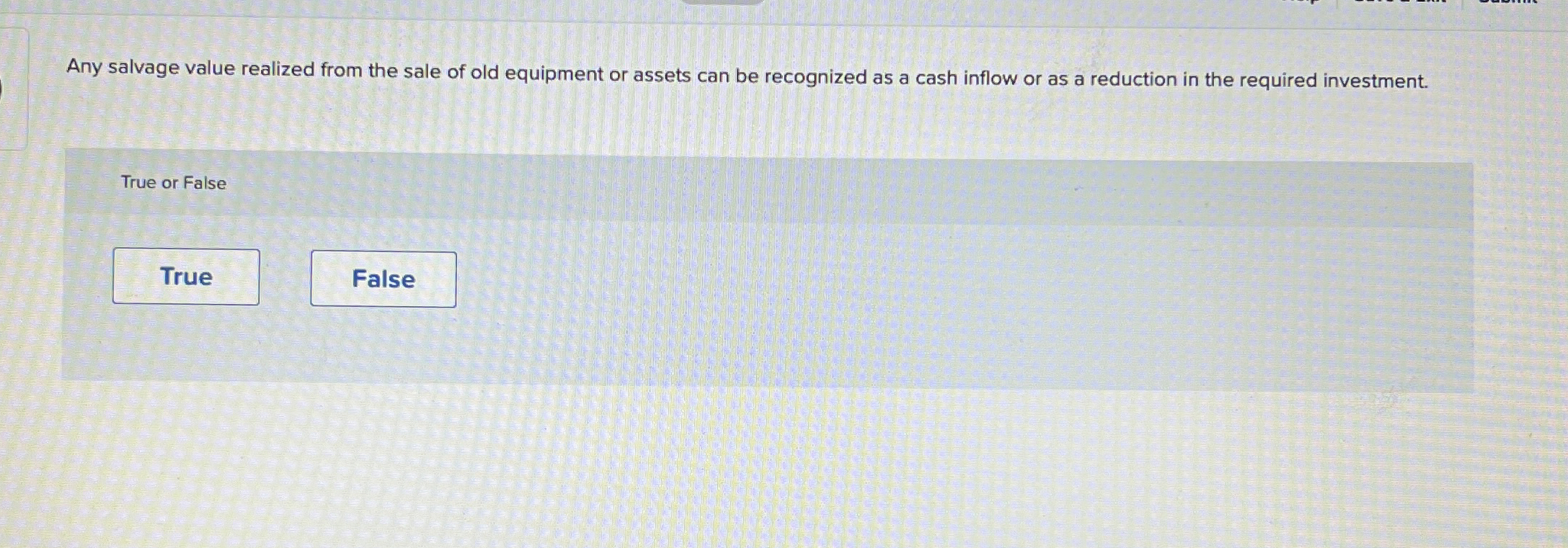 Any salvage value realized from the sale of old