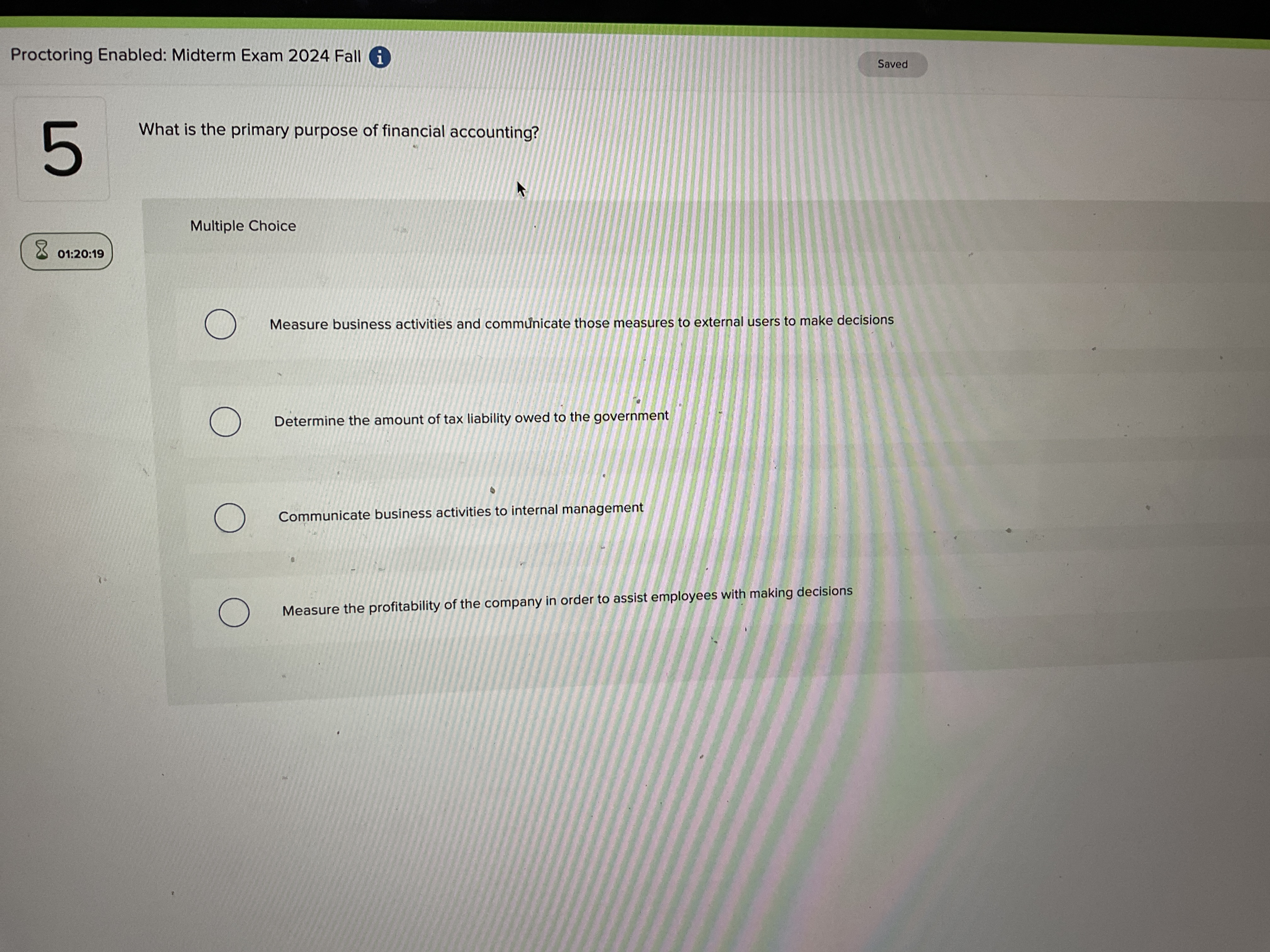What is the primary purpose f financial accounting