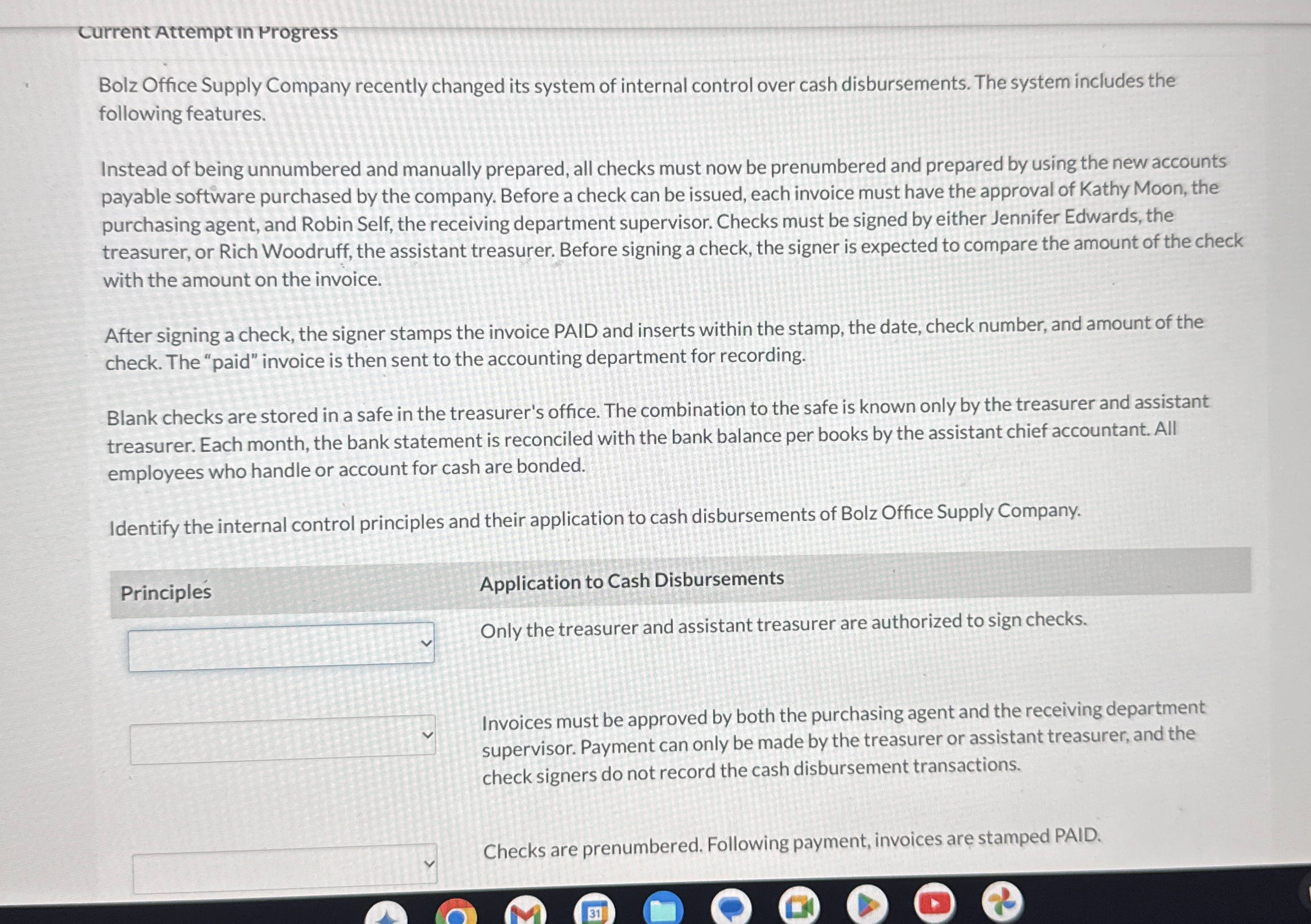 Current Attempt in rrogress Bolz Office Supply