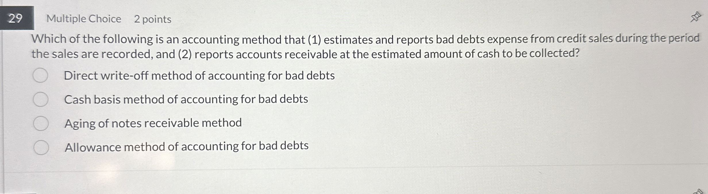 2 9 Multiple Choice 2 points Which of the