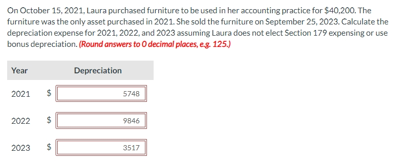 On October 1 5 , 2 0 2 1 , Laura purchased
